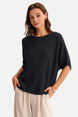 Women's Oversized Batwing Sleeve Business Casual Sweater Tops