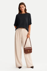 Women's Oversized Batwing Sleeve Business Casual Sweater Tops
