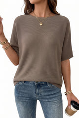 Women's Oversized Batwing Sleeve Business Casual Sweater Tops