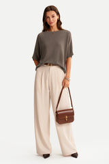 Women's Oversized Batwing Sleeve Business Casual Sweater Tops