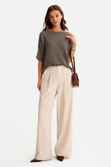 Women's Oversized Batwing Sleeve Business Casual Sweater Tops