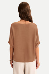 Women's Oversized Batwing Sleeve Business Casual Sweater Tops