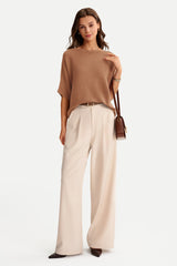 Women's Oversized Batwing Sleeve Business Casual Sweater Tops