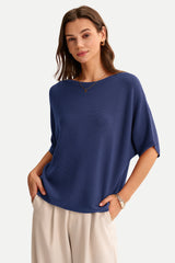 Women's Oversized Batwing Sleeve Business Casual Sweater Tops
