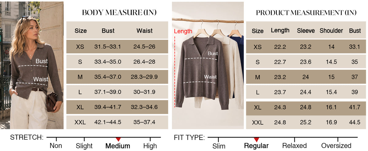 Women's Wool Blend Collared Neck Business Casual Cardigan 2026 A+ 图文