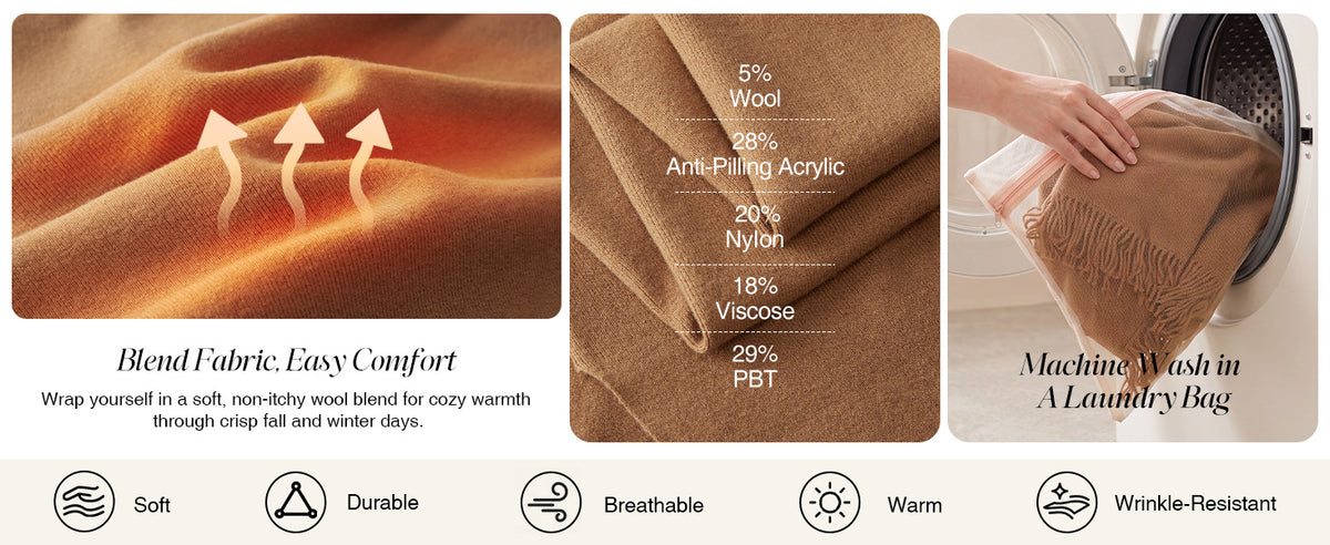 Arach&Cloz Wool-Blend Loop-Front Fringe Shawl A+ 图文