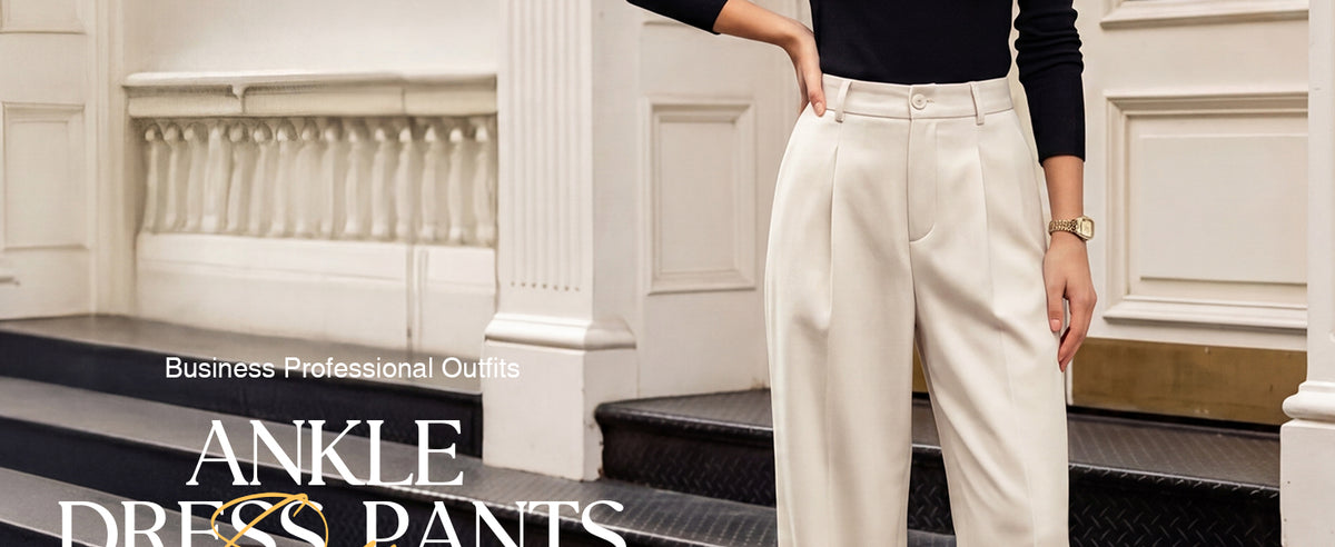 Arach&Cloz Linen-Blend High-Rise Ankle Trousers A+ 图文