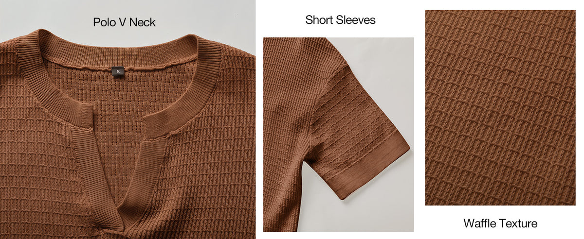 Women's Striped Short Sleeve Sweater Work Casual Fashion Trendy A+ 图文