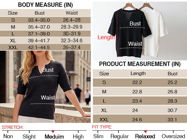 Women's Striped Short Sleeve Sweater Work Casual Fashion Trendy A+ 图文