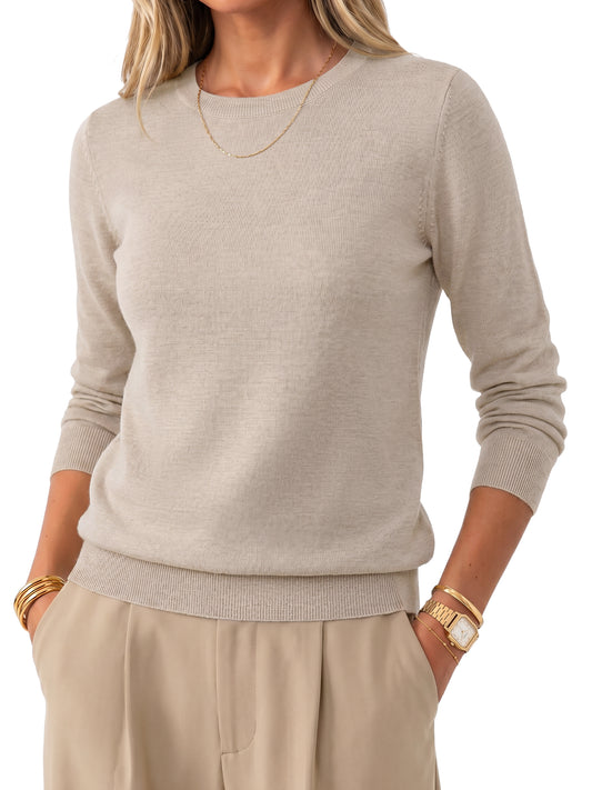 Arach&Cloz Merino Wool Crew Neck Sweater