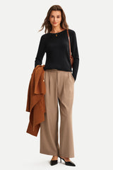 Arach&Cloz Merino Wool Crew Neck Sweate