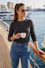 Arach&Cloz Merino Wool Crew Neck Sweate