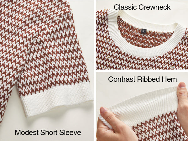 Women's Classic Striped Summer Crewneck Sweater Work Tops 2026 A+ 图文