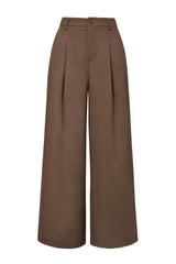 Arach&Cloz Womens Linen Blend Wide Leg All-Season Business Casual Outfits Dress Pants