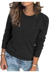 Arach&Cloz Women's Soft Knit Sweater Fall Dressy Casual Pullover Tops