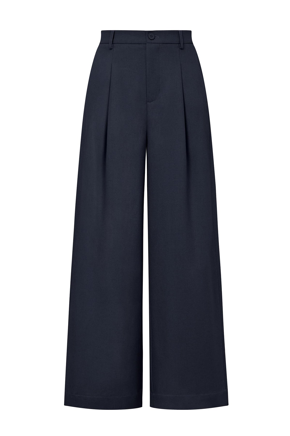 Arach&Cloz Linen-Blend Wide-Leg Trousers — product image 8