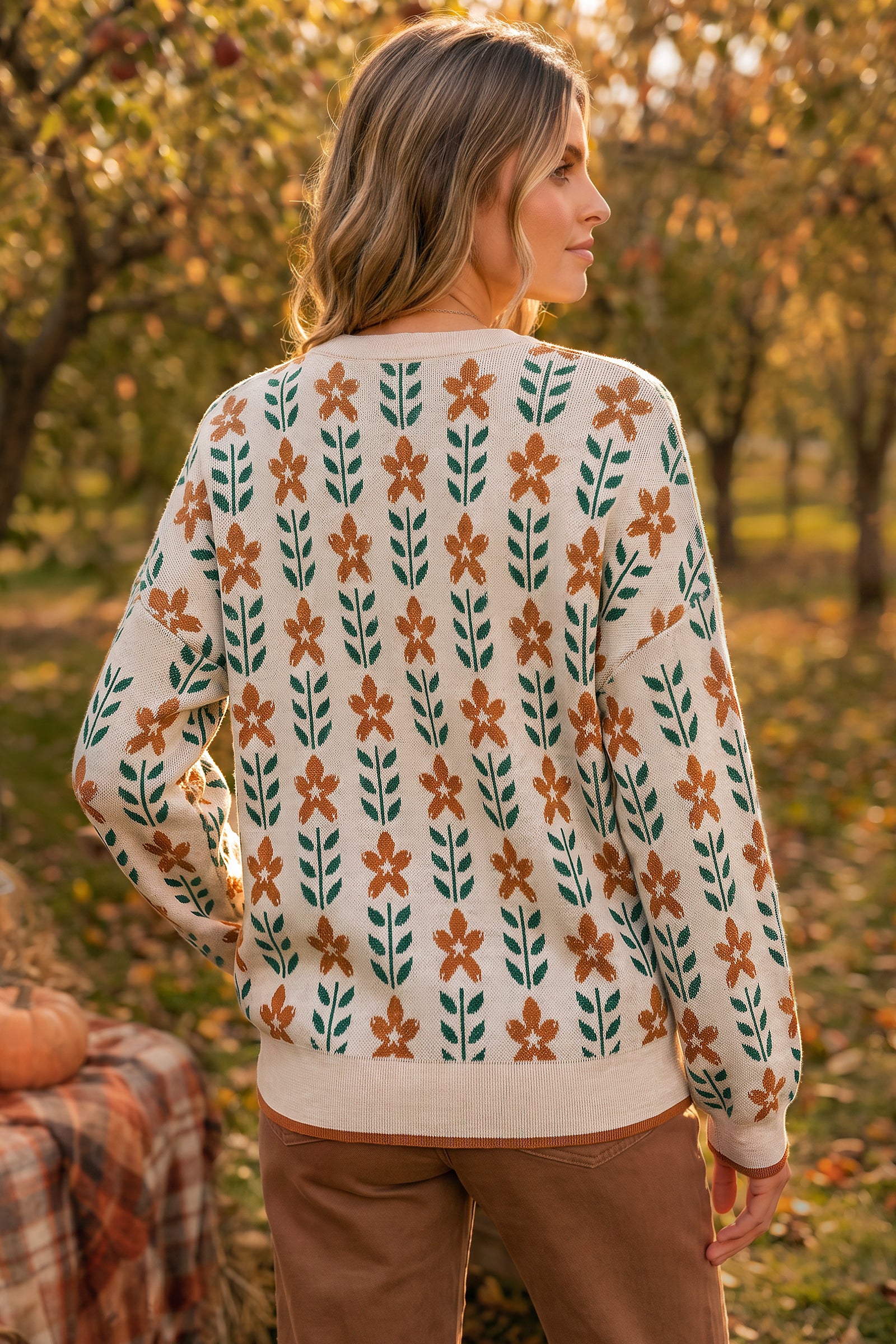Arach&Cloz Wool-Blend Crew-Neck Oversized Pullover