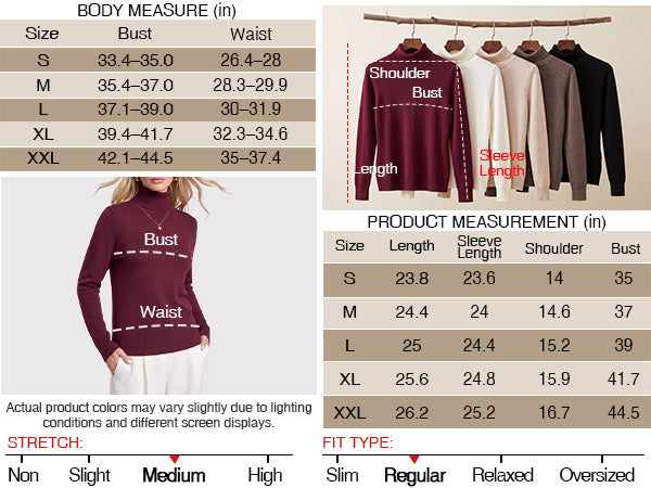 Arach&Cloz Wool-Blend Foldover Turtleneck Pullover A+ 图文