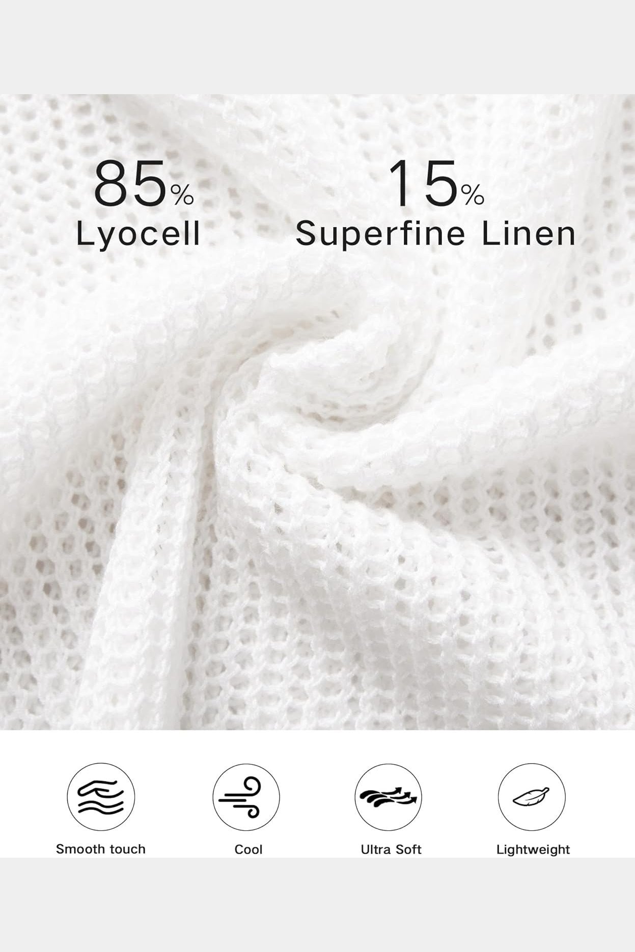 Arach&Cloz Women's Linen Summer Fall Lightweight Crochet Tops Beach Cover Up 2025