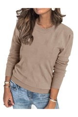 Arach&Cloz Women's Soft Knit Sweater Fall Dressy Casual Pullover Tops