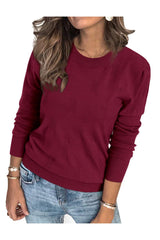 Arach&Cloz Women's Soft Knit Sweater Fall Dressy Casual Pullover Tops