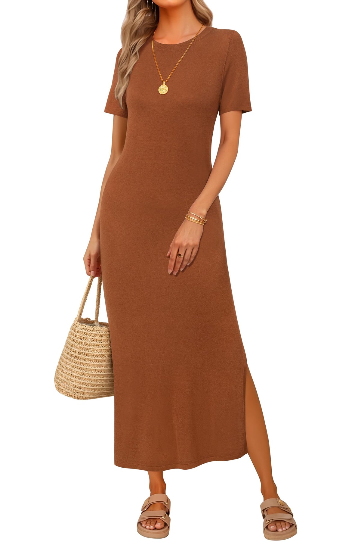 Arach&Cloz Wool-Blend Maxi Dress — product image 8