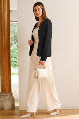 Arach&Cloz Womens Wool Blend Sweater Blazers Business Casual Jacket with Pockets 2025