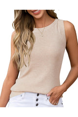 Arach&Cloz Women's Wool Blend Sweaters Non See Through All-Season Business Casual Tank 2025