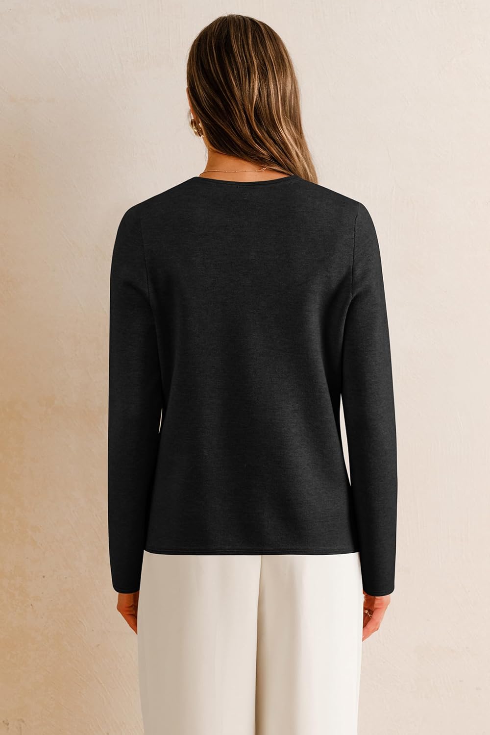 Arach&Cloz Wool-Blend Pocketed Knit Blazer — product image 3