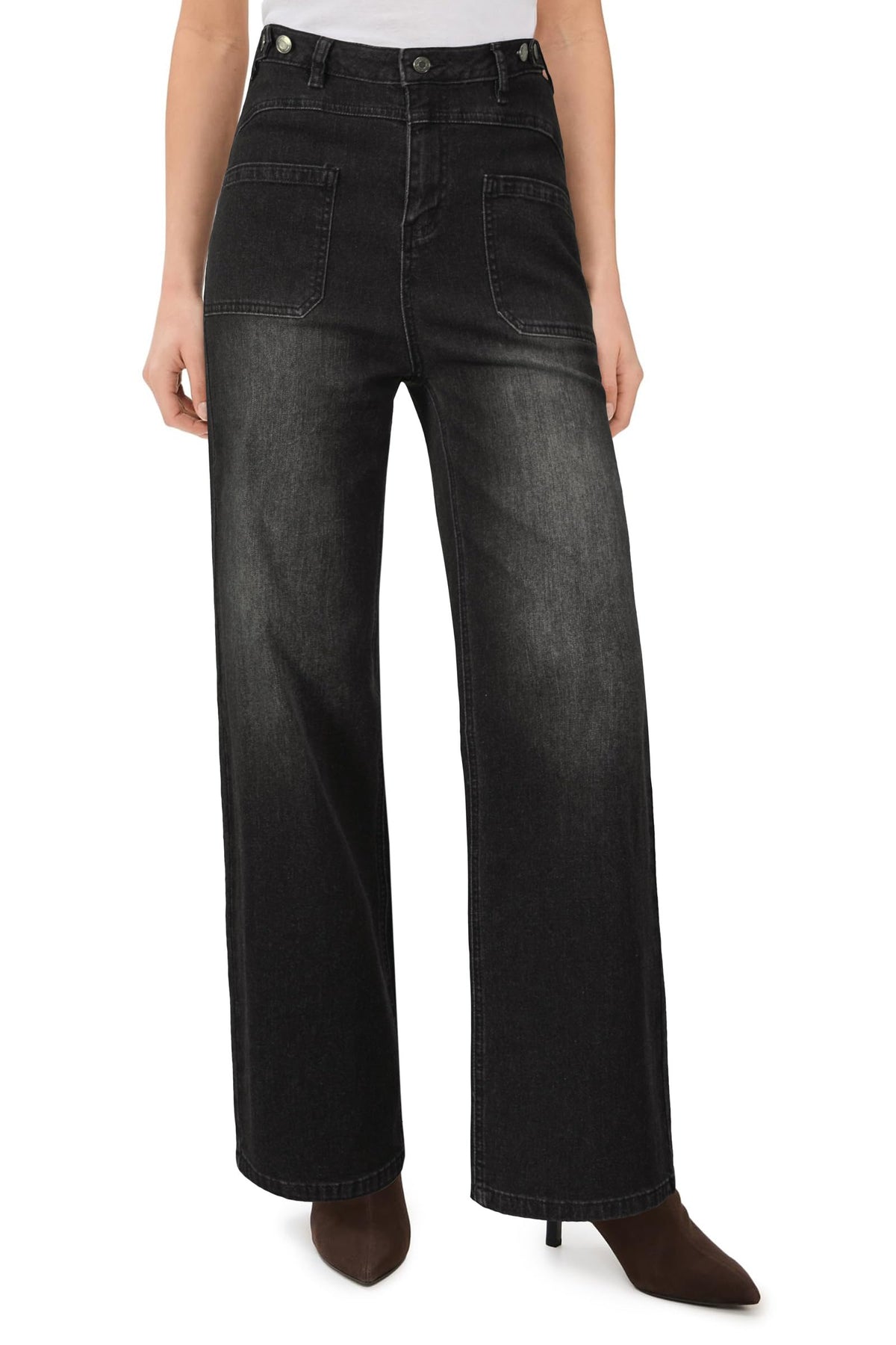 Arach&Cloz High-Waist Wide-Leg Adjustable-Waist Trousers — product image 9