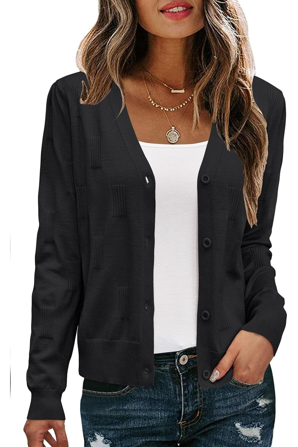 Arach&Cloz Cropped Cardigan — product image 1