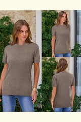 Arach&Cloz Women's Wool Blend Business Casual Essential Fall Layering Pullover Sweaters