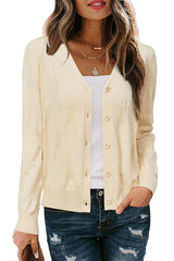 Arach&Cloz Women's Soft Cropped Cardigan Casual Lightweight Shrug Sweater Tops