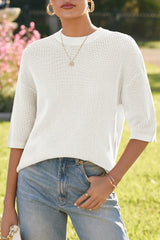 Arach&Cloz Women¡¯s 100% Cotton Fall Casual Relaxed Fit Crochet Tops 2025