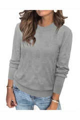 Arach&Cloz Women's Soft Knit Sweater Fall Dressy Casual Pullover Tops