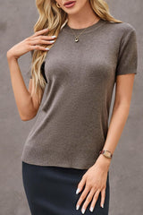 Arach&Cloz Women's Wool Blend Business Casual Essential Fall Layering Pullover Sweaters