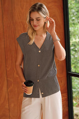 Arach&Cloz Women's Wool Blend V Neck Button Down Summer Business Casual Sweater Vests 2026