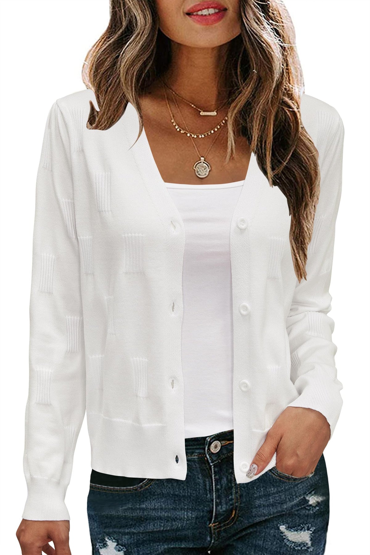Arach&Cloz Cropped Cardigan — product image 9