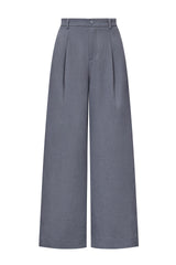 Arach&Cloz Womens Linen Blend Wide Leg All-Season Business Casual Outfits Dress Pants