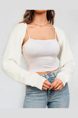 Arach&Cloz Women's Wool Blend Bolero Shrug Fall Fashion Cropped Cardigans 2025