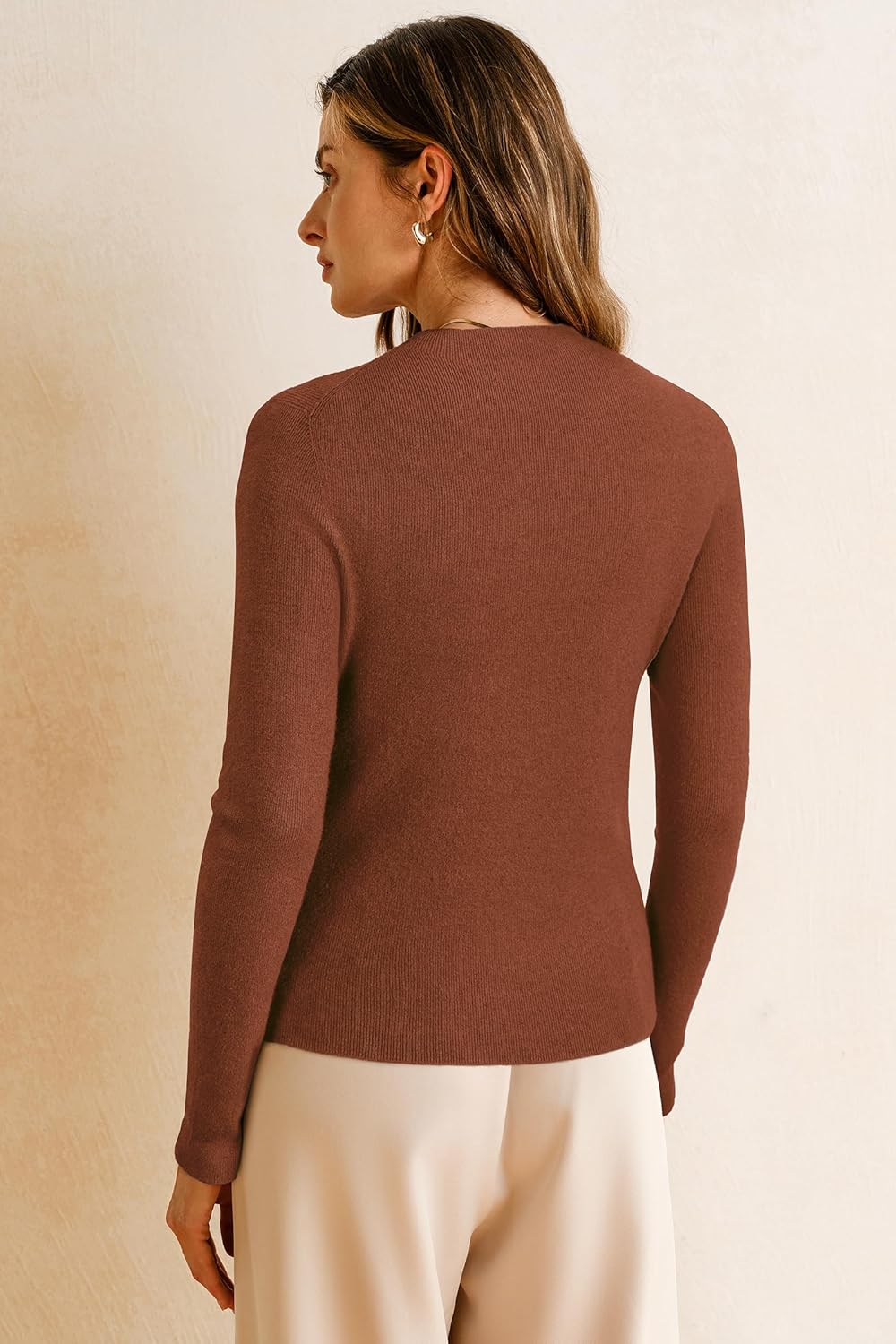 Arach&Cloz Wool-Blend Workday Pullover — Blue — product image 4