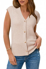Arach&Cloz Women's Wool Blend V Neck Button Down Summer Business Casual Sweater Vests 2026