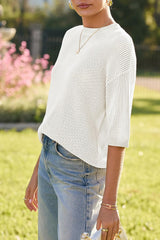 Arach&Cloz Women¡¯s 100% Cotton Fall Casual Relaxed Fit Crochet Tops 2025