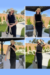 Through 2 Piece Sets Early Fall Tank Top and Midi Skirt