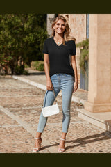 Women's Wool Blend Summer Fall Tops Lightweight Business