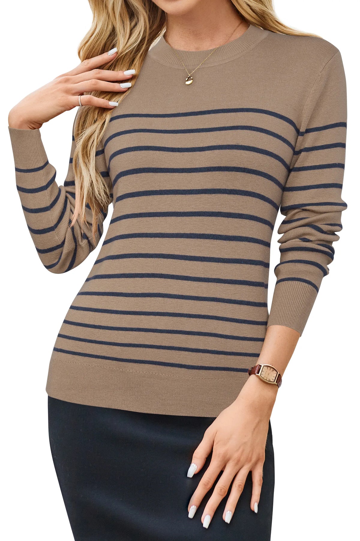 Arach&Cloz Wool-Blend Crew-Neck Pullover — product image 72