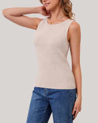 Arach&Cloz Wool-Blend Workday Tank Top