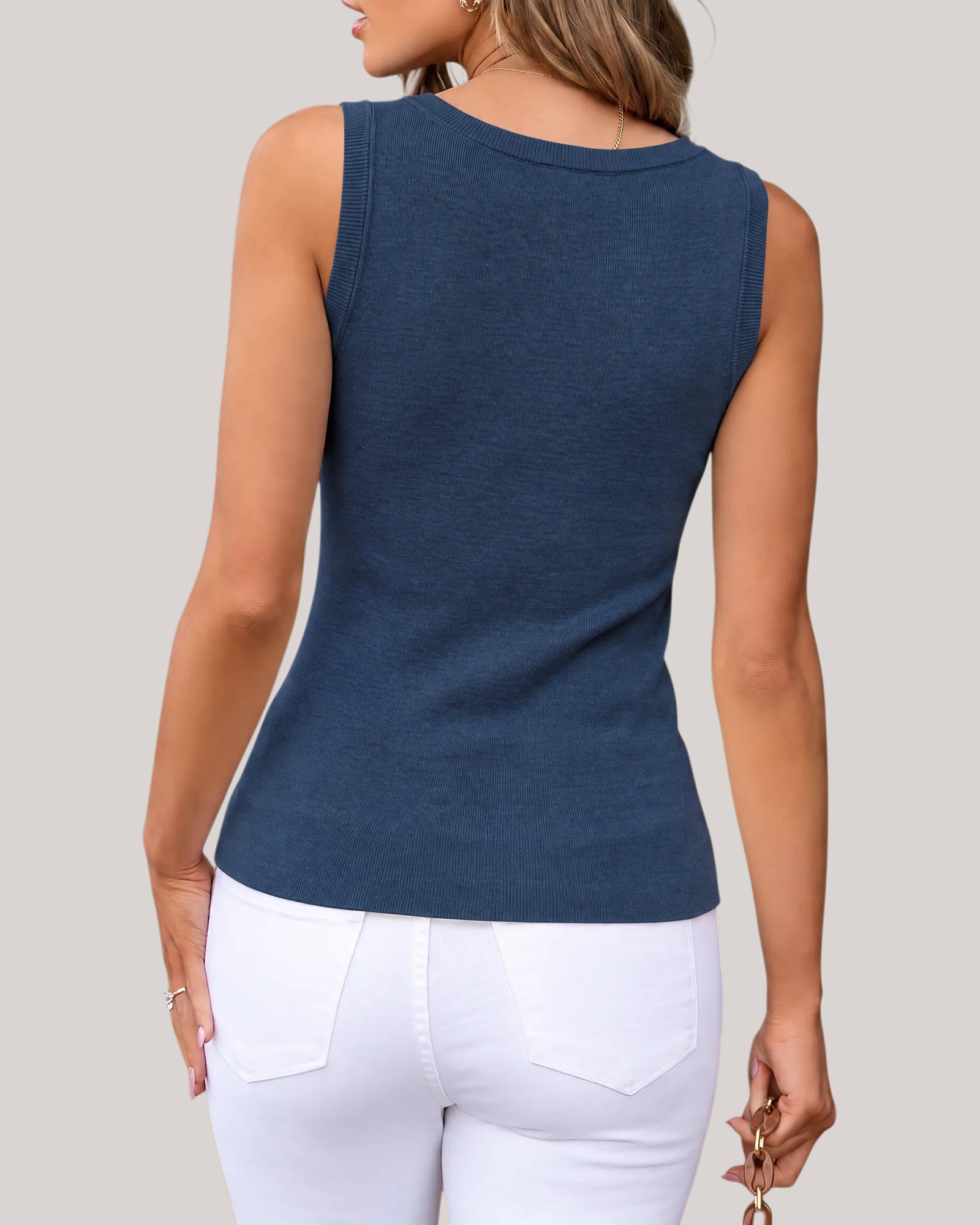 Arach&Cloz Wool-Blend Workday Tank Top