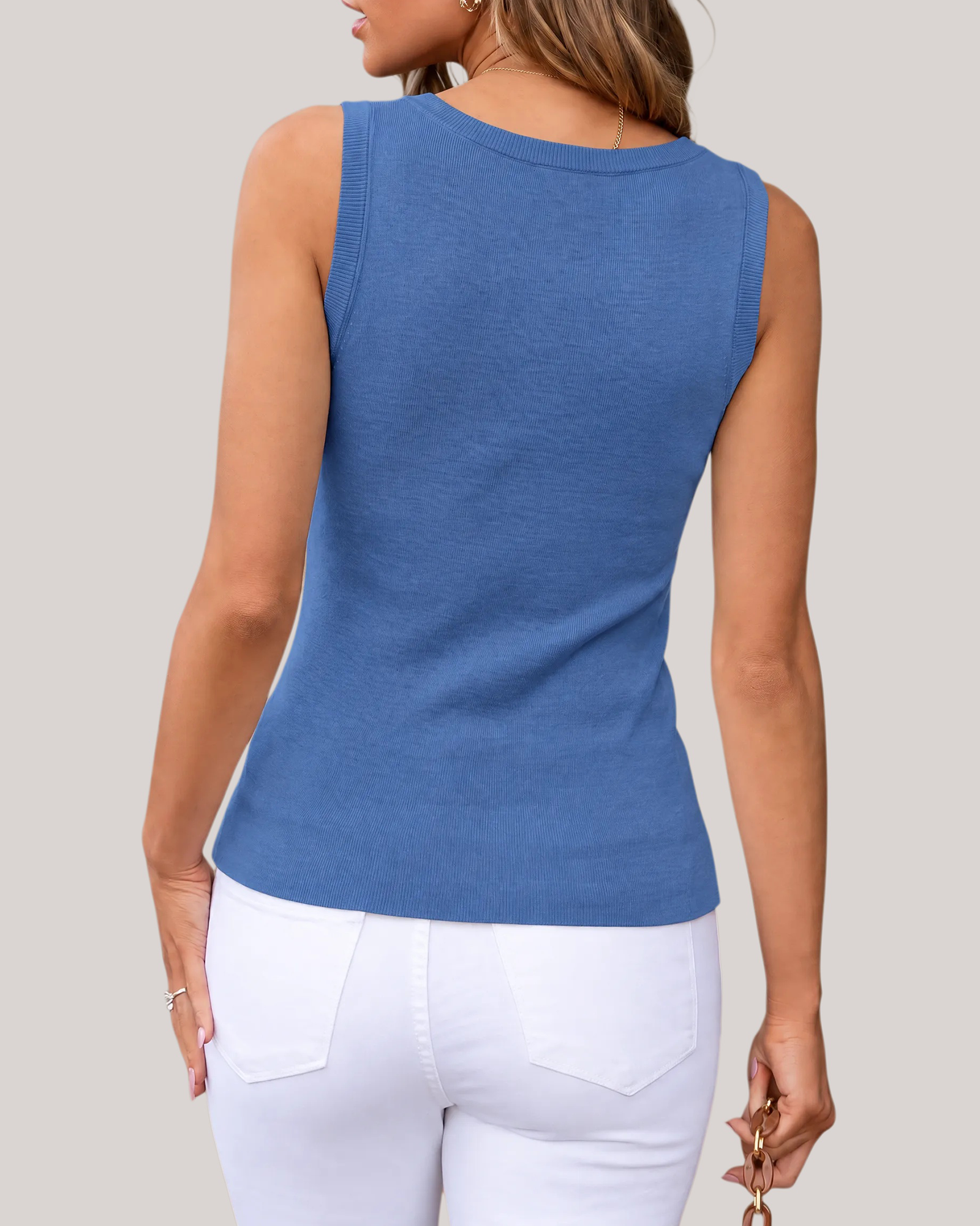 Arach&Cloz Wool-Blend Workday Tank Top